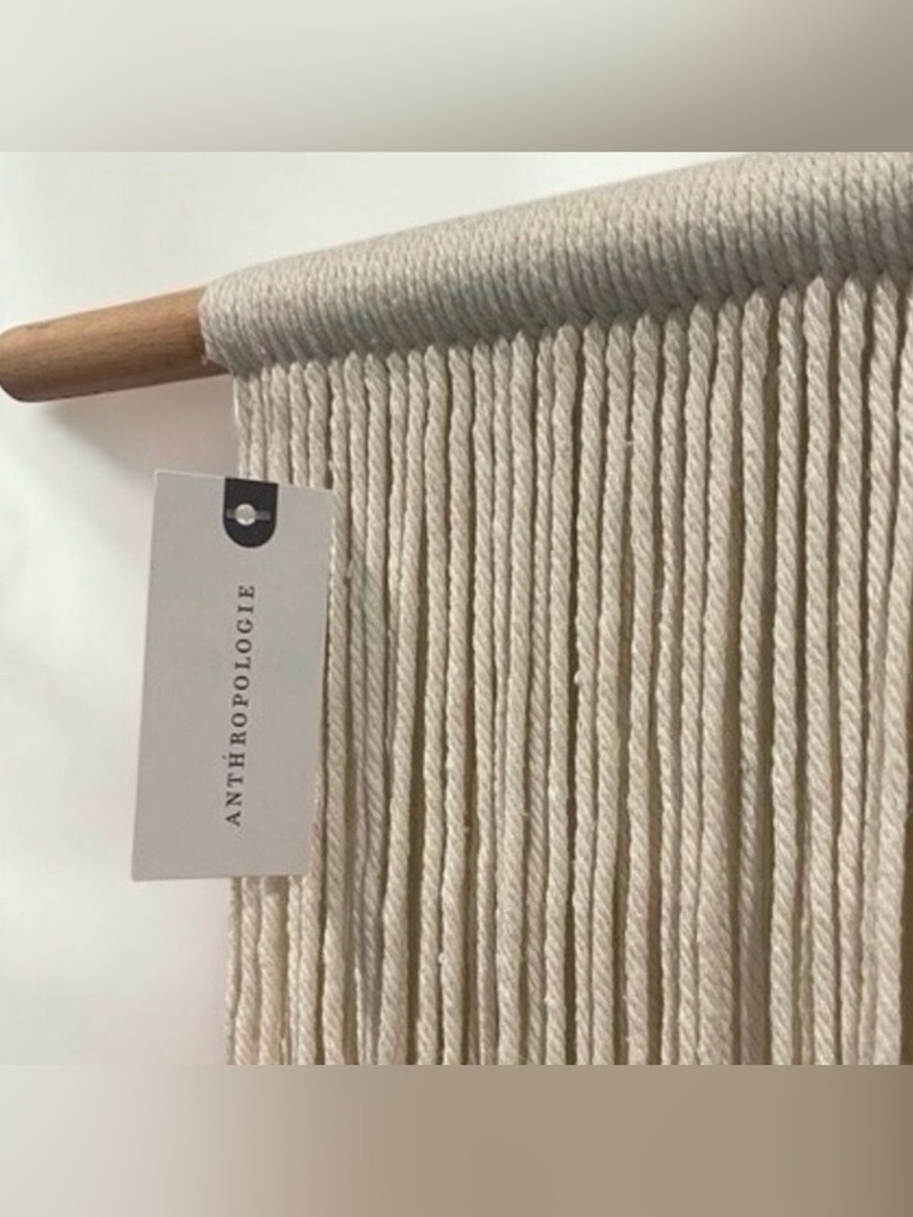 NEW Anthropologie XL Multicolor Boho Tassel Tapestry Macrame Wall Hanging 47x40 - Picture 7 of 8
